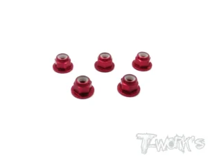 DADI ALLUMINIO M3 FLANGIATI (RED) 5pz