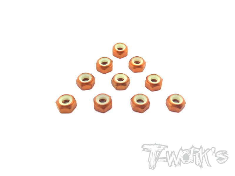 T-Work's DADI ALLUMINIO M3 BASSI (ORANGE) 10pz