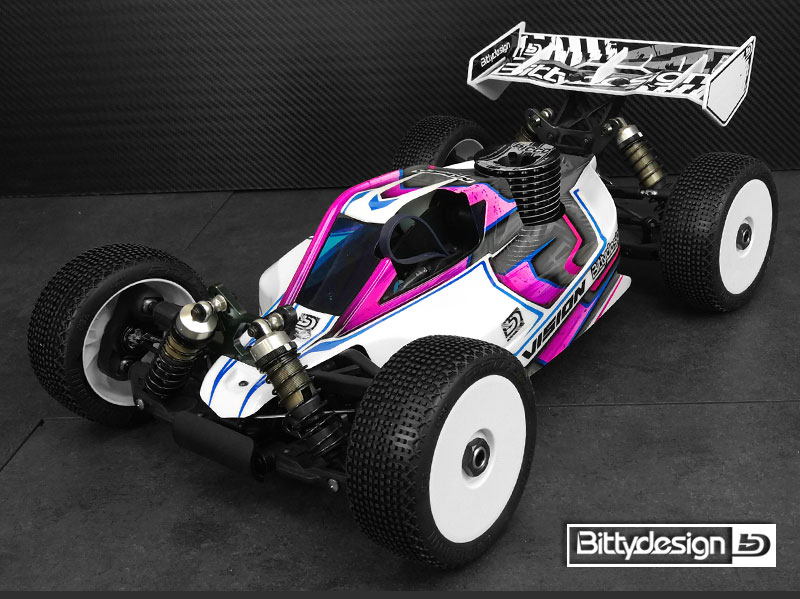 VISION BODY 1:8 PRETAGLIATA MBX8 NITRO