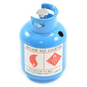 BOMBOLA GAS METALLO REALISTICA BLU