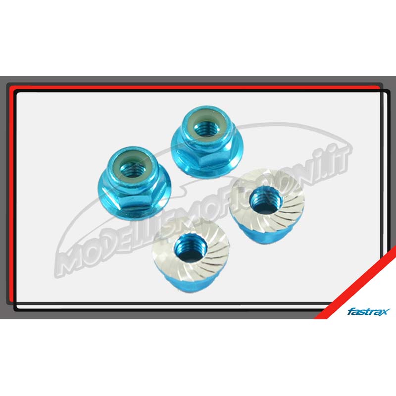 DADI AUTOBLOCCANTI M4 FLANGIATI BLU (4)