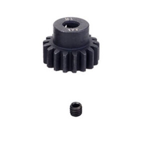 PIGNONE ACCIAIO MODULO 1 - 17T FORO 5mm