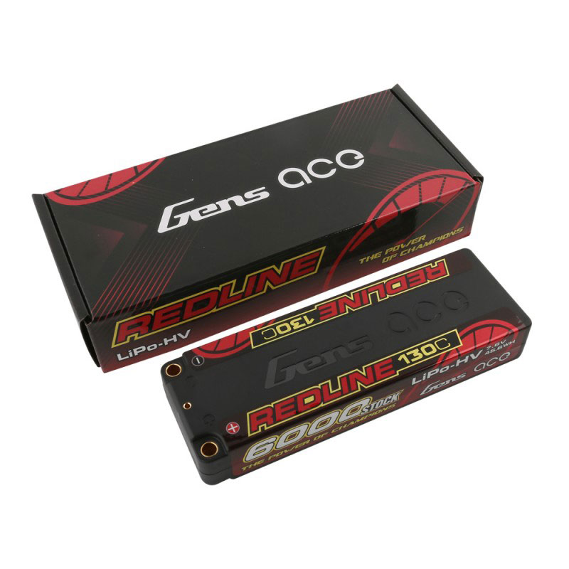 RED LINE 6000mAh 2S 130C HV STICK H.CASE (GEA60002S13L5)