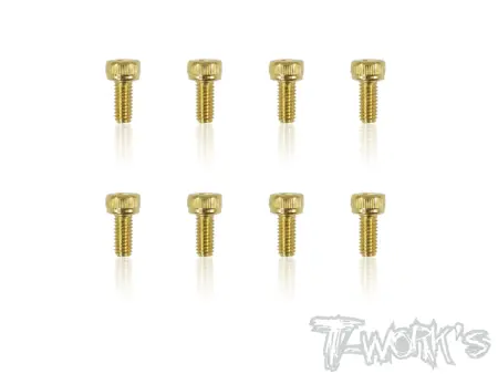 T-Work's 2,5x6mm VITI TESTA CILINDRO ACCIAO GOLD