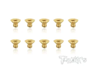 T-Work's 3x4mm VITI SVASATE ACCIAO GOLD 10pz