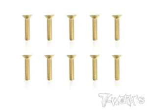 T-Work's 3x14mm VITI SVASATE ACCIAO GOLD 10pz