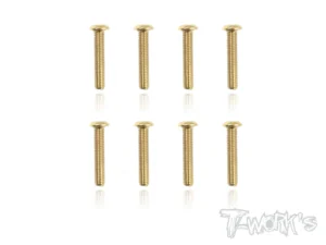 T-Work's 3x16mm VITI BOTTONE ACCIAO GOLD 8pz