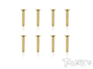 T-Work's 3x16mm VITI SVASATE ACCIAO GOLD 8pz