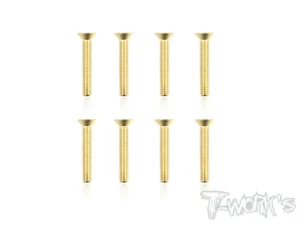 T-Work's 3x18mm VITI SVASATE ACCIAO GOLD 8pz