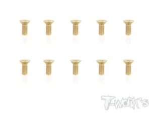 T-Work's 4x10mm VITI SVASATE ACCIAO GOLD 10pz