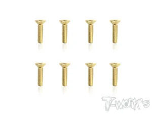 T-Work's 4x16mm VITI SVASATE ACCIAO GOLD 8pz