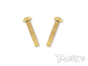 T-Work's 4x22mm VITI BOTTONE ACCIAO GOLD 2pz