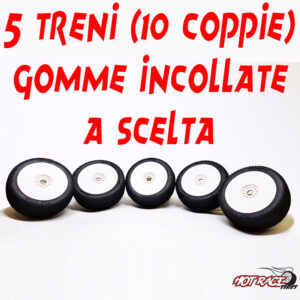 5 TRENI (10 COPPIE) HOT RACE INCOLLATE