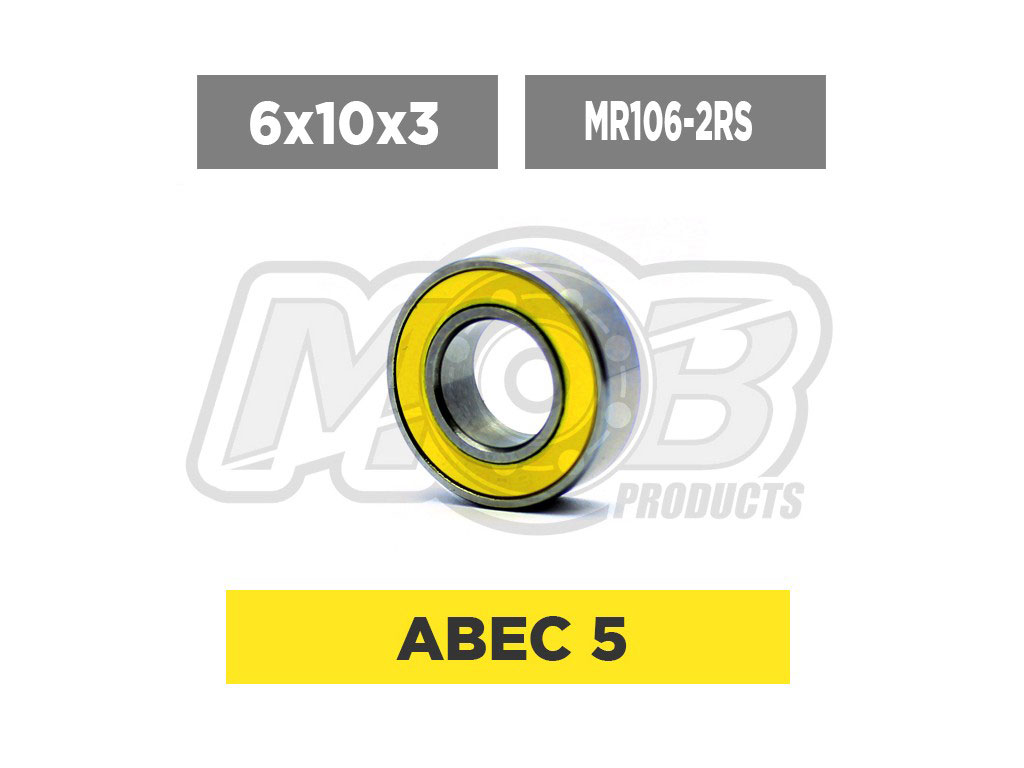 CUSCINETTI HV 6x10x3 MR106-2RS 10pz