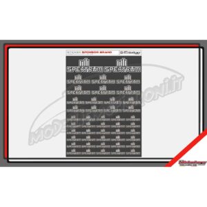 SPEKTRUM BRAND DECAL SHEET WHITE