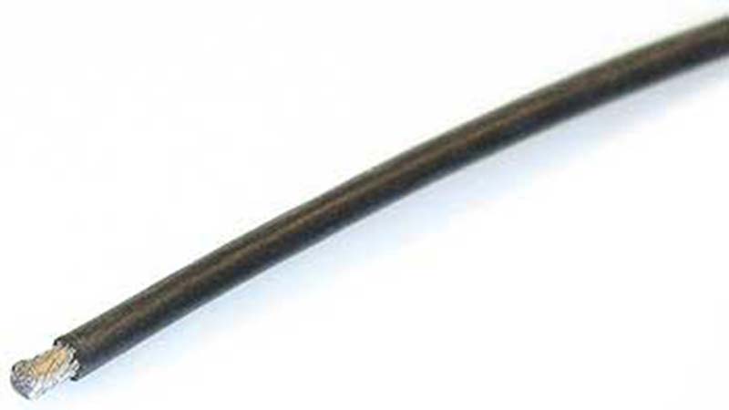 CAVO SILICONE 15awg 100cm NERO