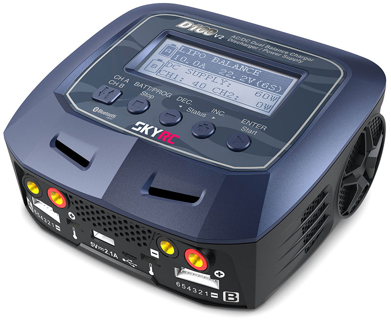 D100-V2 DUO CHARGER 12/220V 1-6S 10A100W