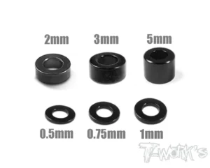 RONDELLE BLACK 3mm 05/075/1/2/3/5mm 24pz