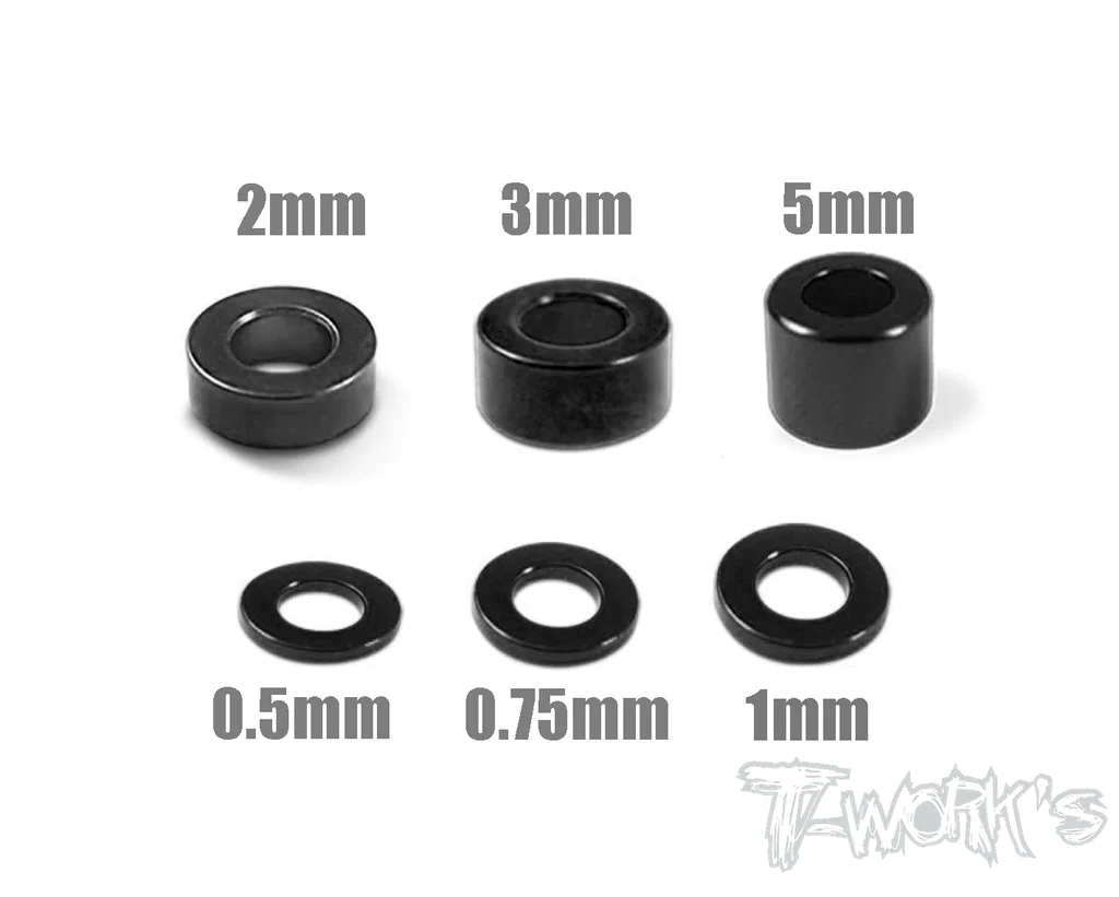 RONDELLE BLACK 3mm 05/075/1/2/3/5mm 24pz