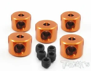 COLLARINI FORO 3mm ALU(ORANGE) 5pz