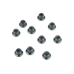 DADI FLANGIATI M3 NERI (10pz)