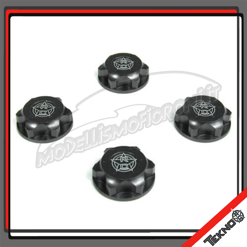 DADI RUOTA CHIUSI TITANIO RC LOGO (4pz)