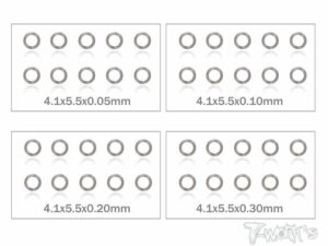 SET RASAMENTI 4mm 005/01/02/03mm 10cad
