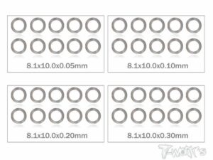 SET RASAMENTI 8mm 005/01/02/03mm 10cad
