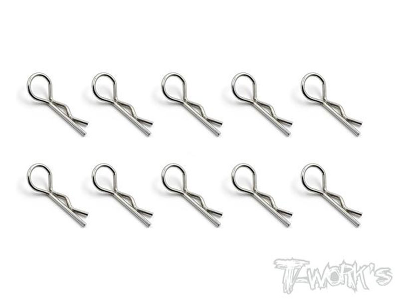 CLIPS CARROZZERIA M (SILVER) 10pz