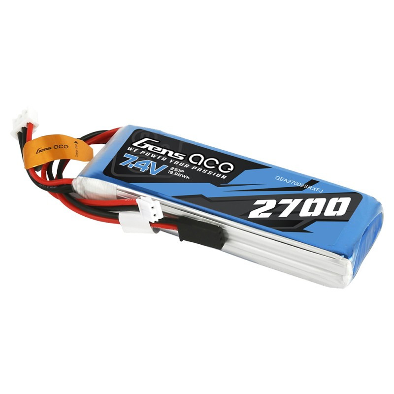 GENS ACE LIPO RX/TX 2S 2700mAh 7,4V (GEA27002SRXFJ) - immagine 2