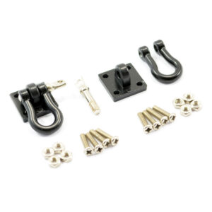 SET AGGANCI BUMPER METALLO E VITI BLACK