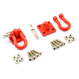 SET AGGANCI BUMPER METALLO E VITI RED