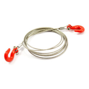 SET GANCI ALU E CAVO ACCIAO (110cm) RED