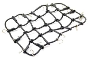 RETE NERA ELASTICA CON GANCI METAL 190x1