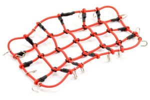 RETE ROSSA ELASTICA CON GANCI METAL