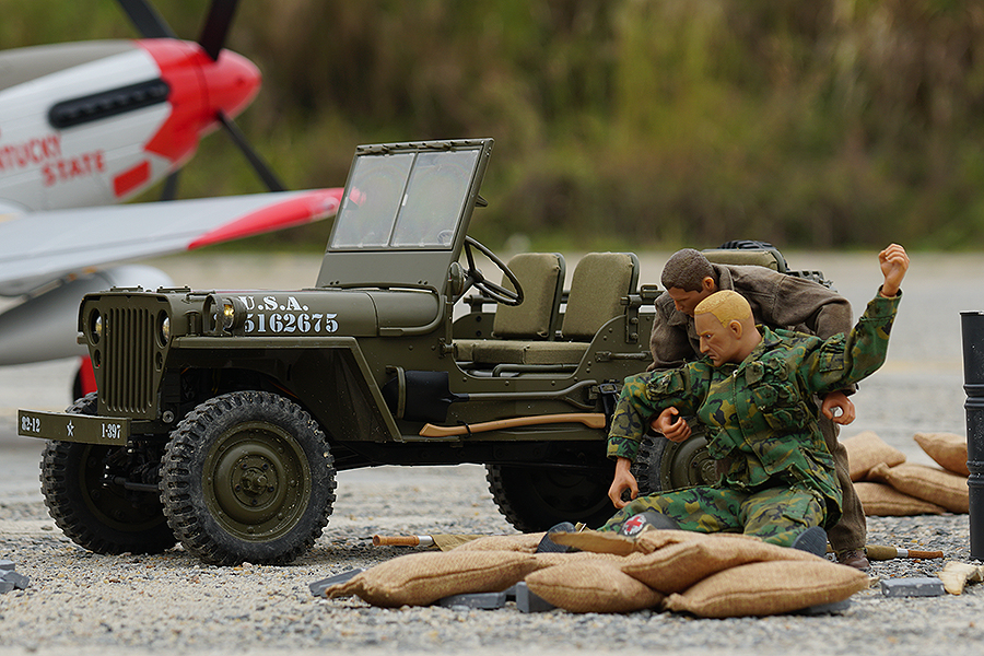 JEEP WILLYS 1941 SCALA 1/6 RTR MONTATA (ROC001RS) - immagine 13