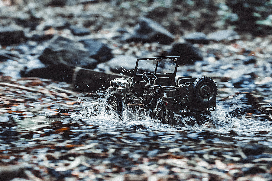 JEEP WILLYS 1941 SCALA 1/6 RTR MONTATA (ROC001RS) - immagine 17