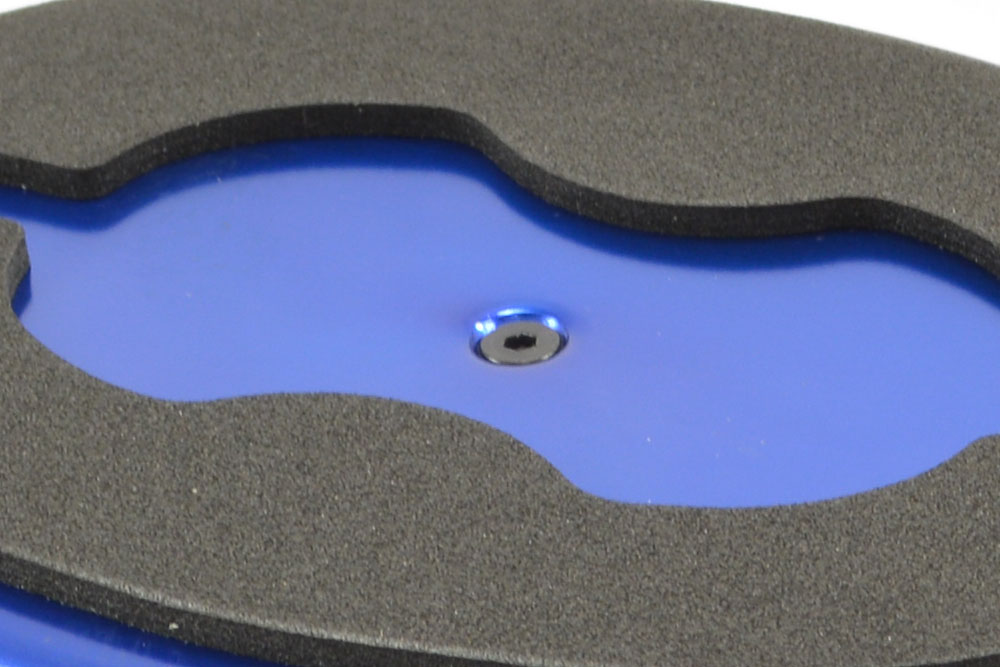 CAR STAND GIREVOLE ALU BLU CON MAGNETE - immagine 3