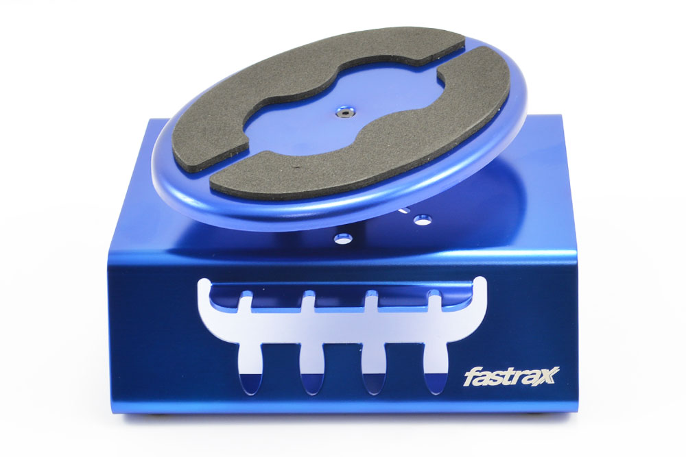 CAR STAND GIREVOLE ALU BLU CON MAGNETE - immagine 2