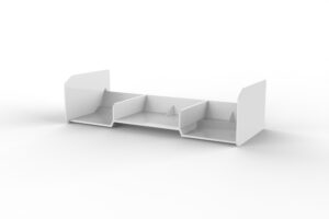 ALETTONE POSTERIORE DOWNFORCE BIANCO