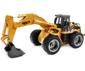 HUINA 2.4Ghz 6CH ESCAVATORE RC CON BENNA PRESSOFUSA