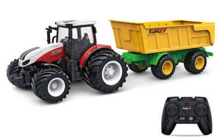 KORODY RC 1:24 TRATTORE CON RIMORCHIO RIBALTABILE