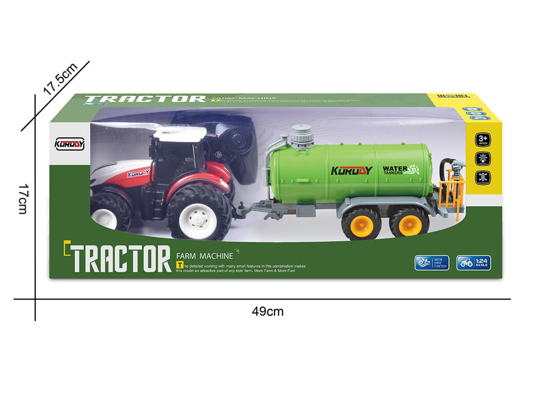 KORODY RC 1:24 TRATTORE CON CISTERNA PER IRRIGAZIONE - immagine 2