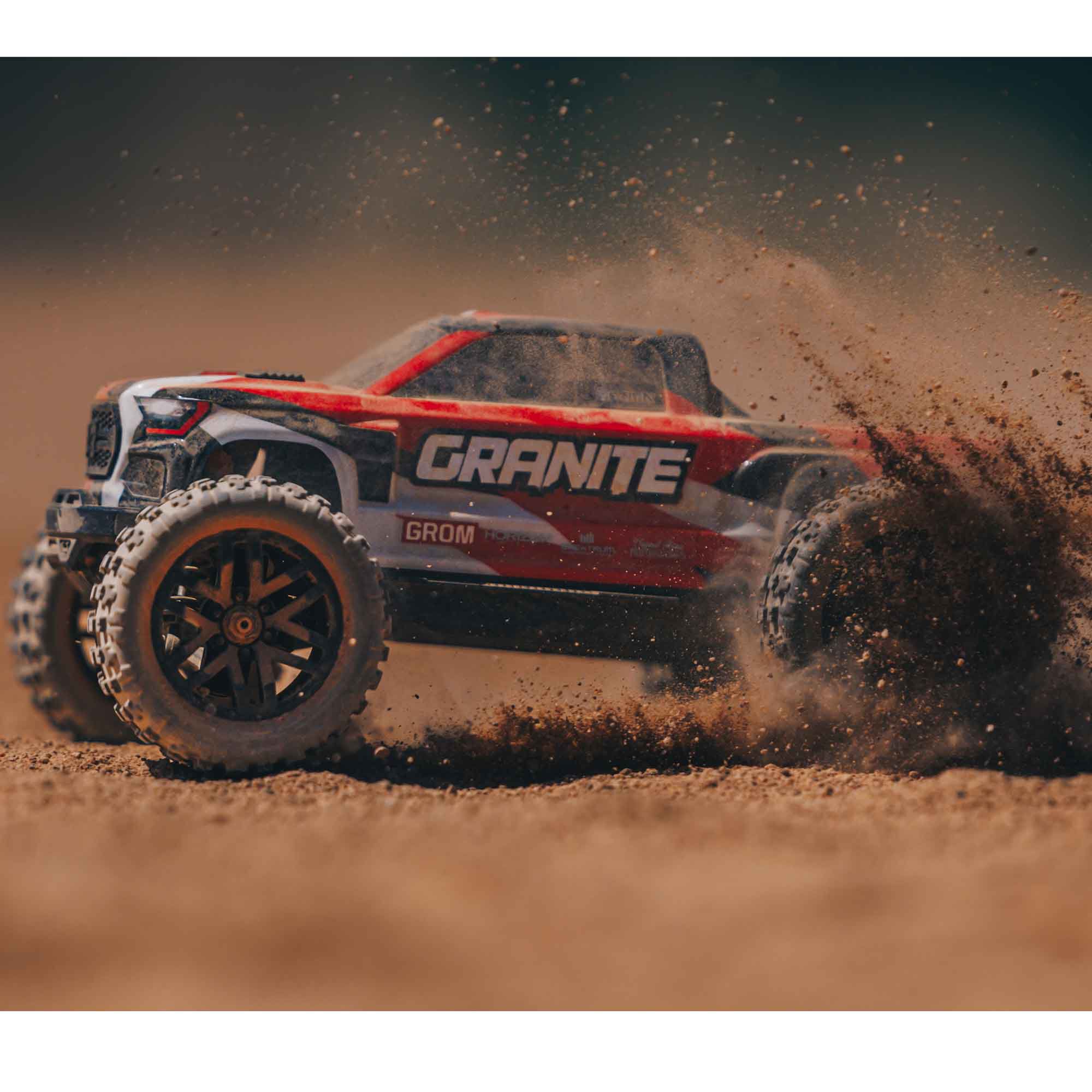 ARRMA 1/18 GRANITE GROM MEGA 4X4 Monster Truck RTR Rosso ARA2102T2 - immagine 9