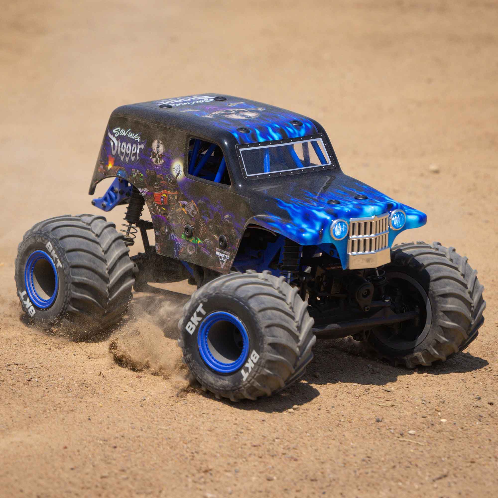 Losi Mini LMT 4X4 Monster Truck Son-Uva Digger 1:18 RTR LOS01026T2 - immagine 12