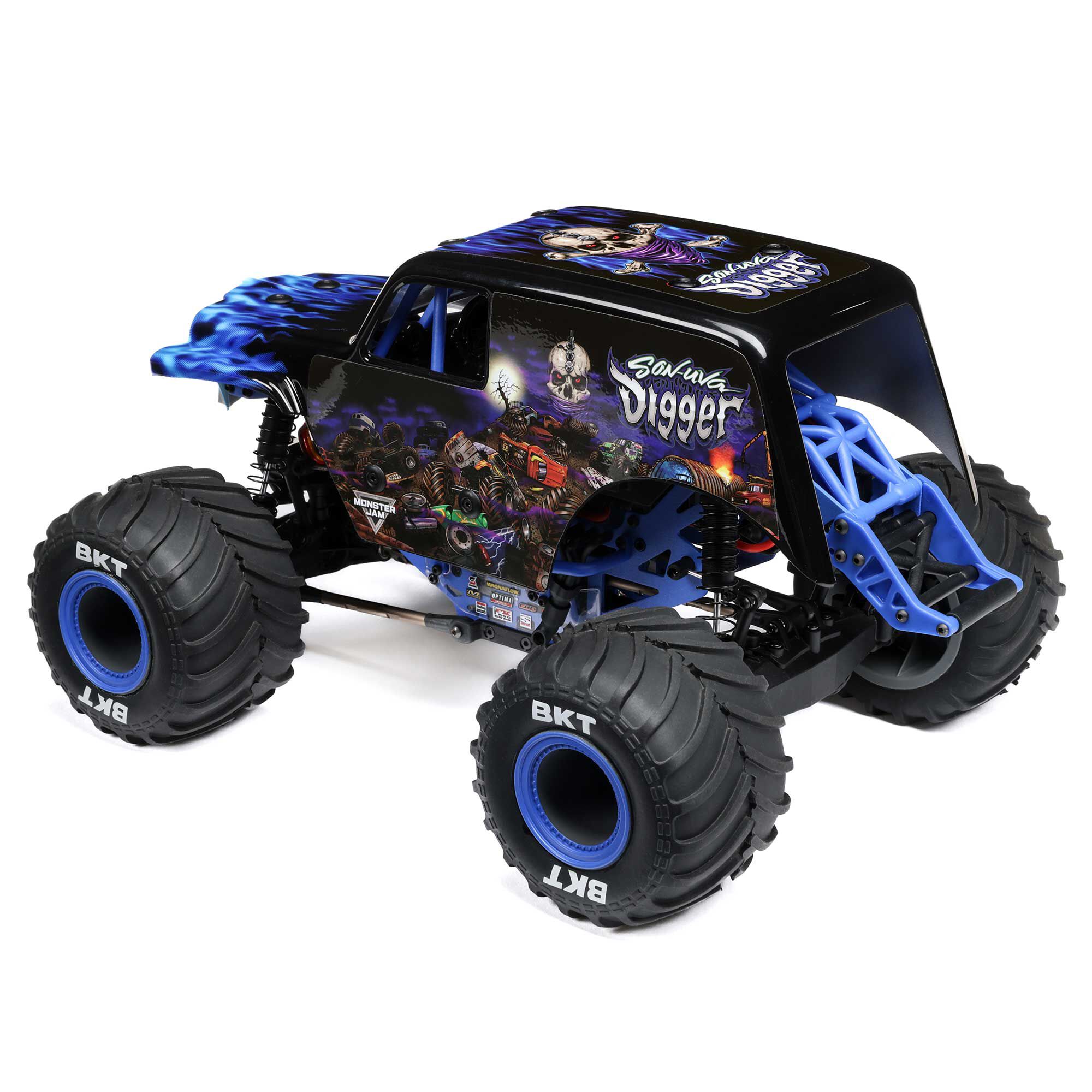 Losi Mini LMT 4X4 Monster Truck Son-Uva Digger 1:18 RTR LOS01026T2 - immagine 7
