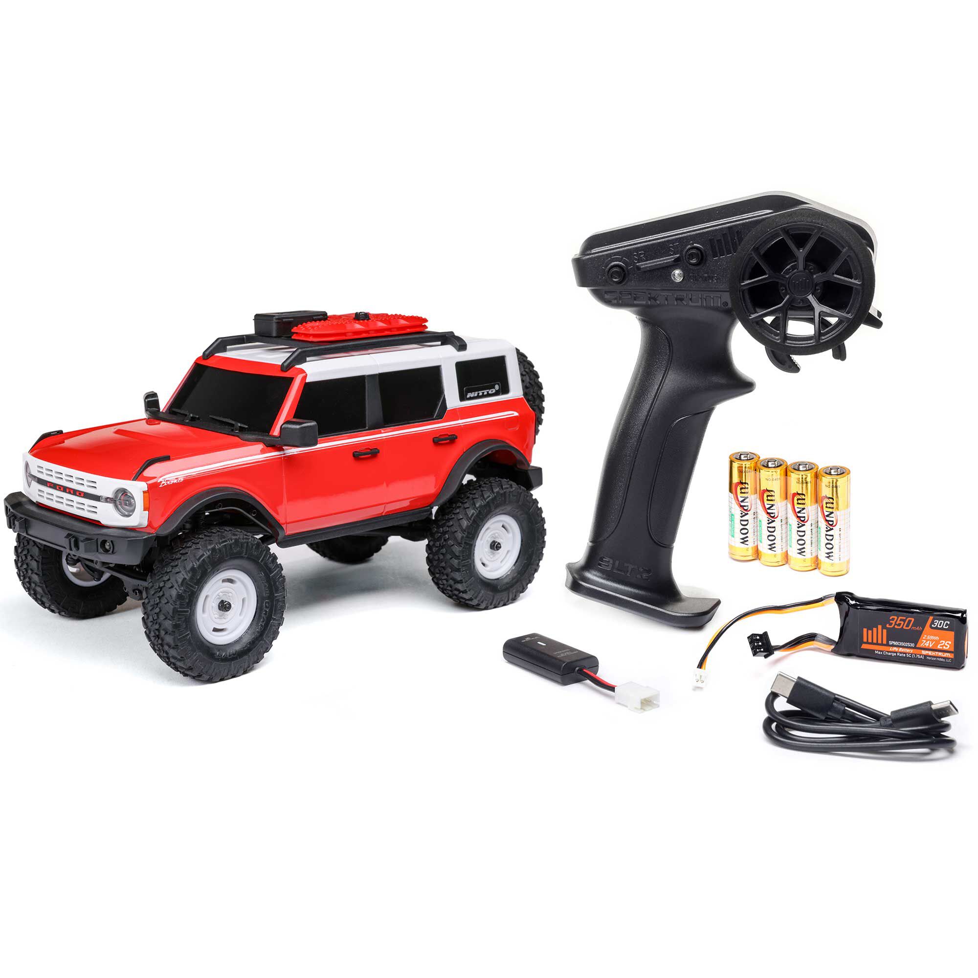 Axial SCX24 V2 FORD Bronco Heritage 1:24 RTR Rosso AXI00006V2T6 - immagine 2