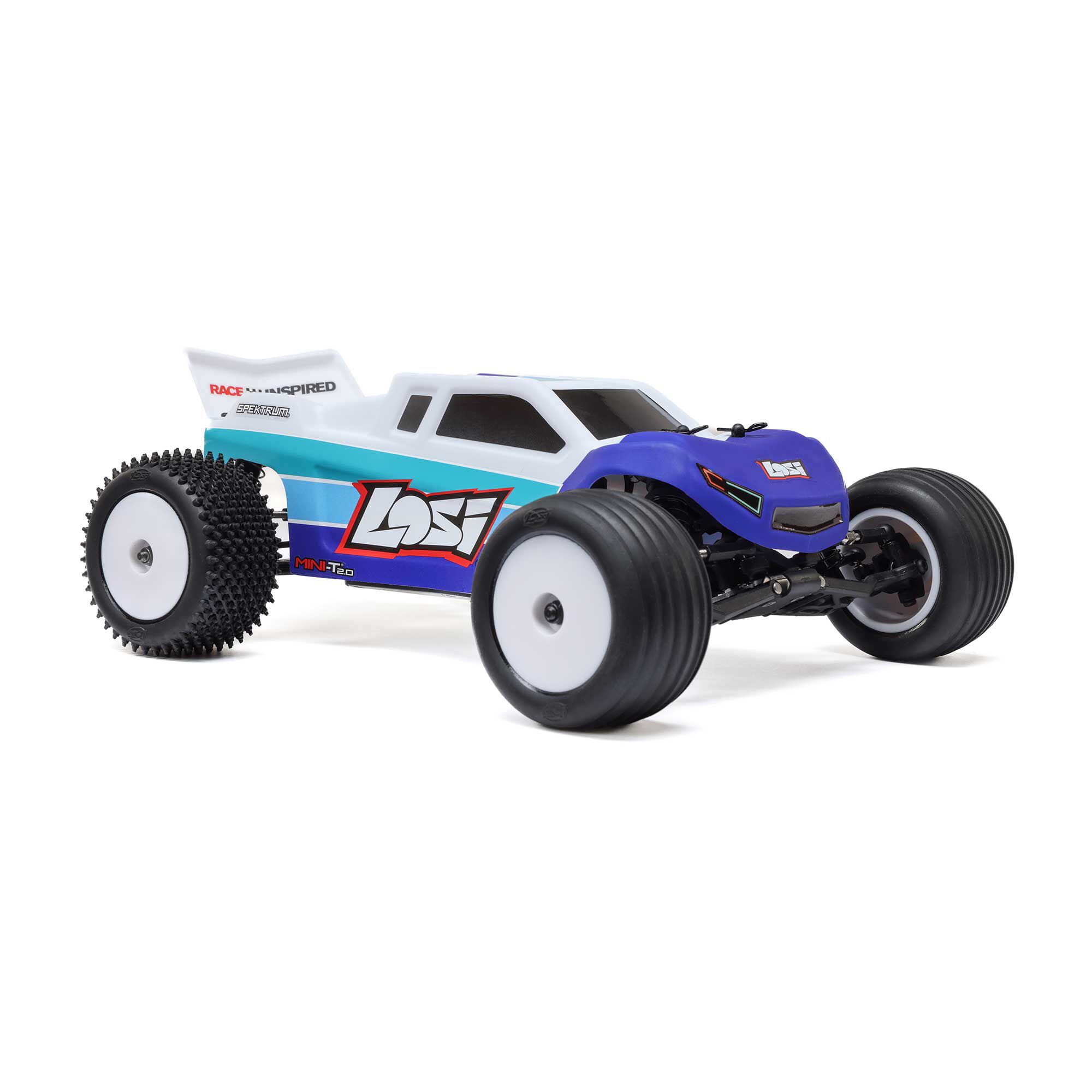 Losi Mini-T 2.0 2S Stadium Truck Brushless 1:18 RTR Blu LOS-1056T2 - immagine 3
