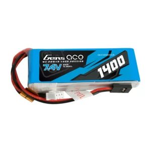 Gens Ace 1400mAh 7.4V 2S Rx-Tx Lipo Battery Pack GEA14002SRXJR