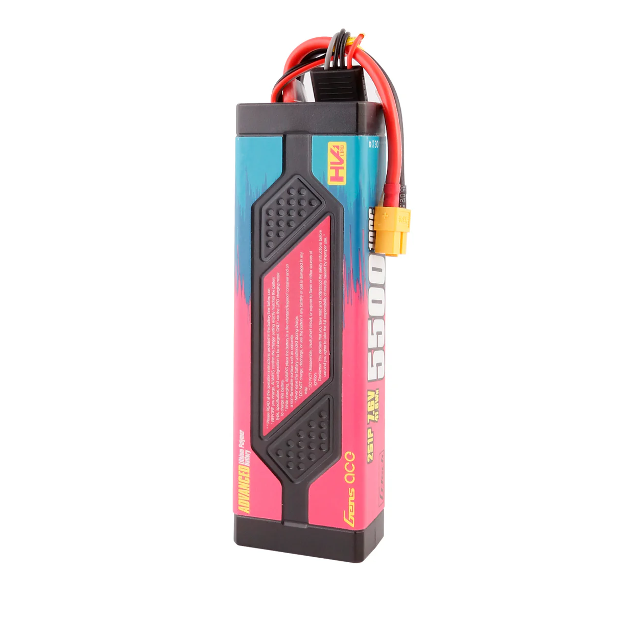 Gens Ace Advanced HV 5500mAh 2S 7.6V 100C Hard Case GEA55002S10X6 - immagine 4